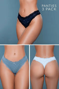 Pack de 3 tangas de jade Be Wicked BW2206