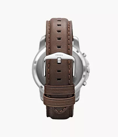 Reloj Fossil Grant de piel en color marrón con cronógrafo