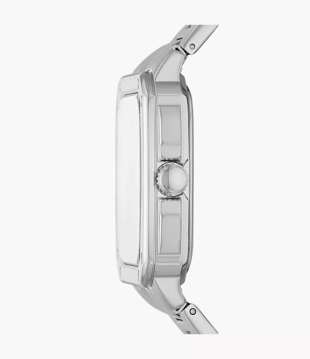Fosil FS5933 Reloj de acero inoxidable con fecha de tres agujas