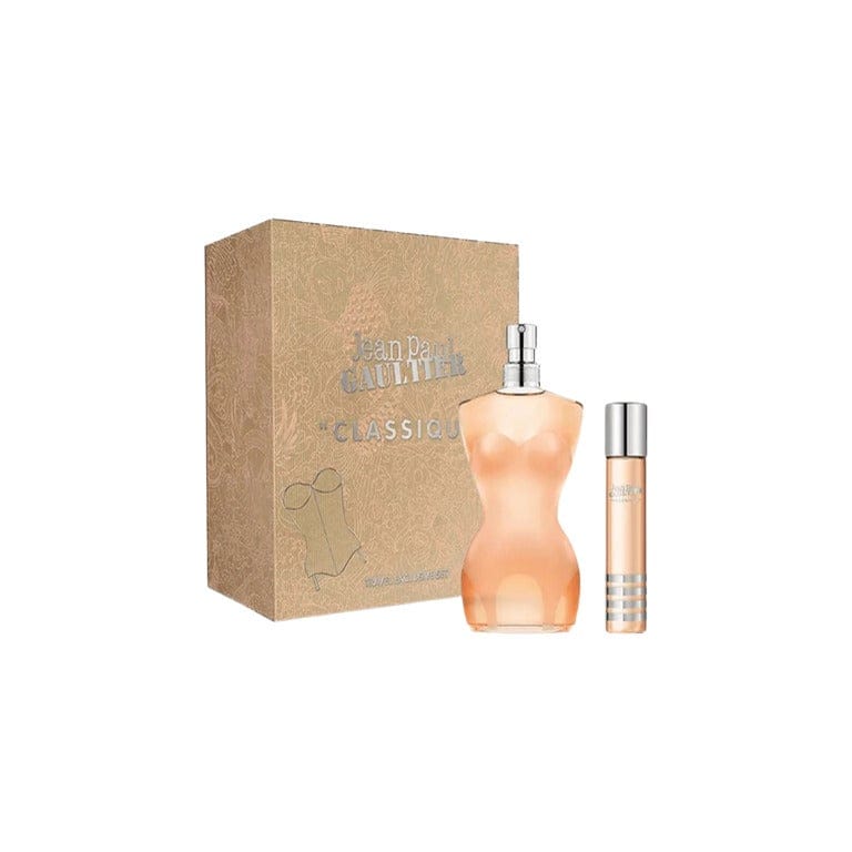 SET JEAN PAUL GAULTIER CLASSIQUE WOMEN ( 2 PC ) 3.4 OZ EDT / 0 68onz mini